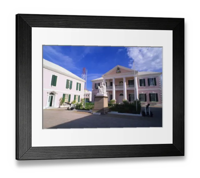Framed Print : Nassau Parliament Government Building Bahamas Framed Print : Nassau Parliament Government Building Bahamas