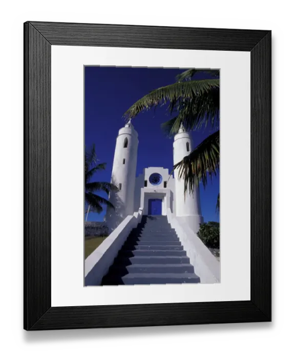 Framed Print : Caribbean, Bahamas Old chapel