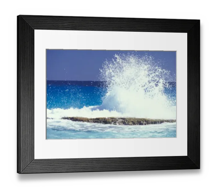 Framed Print : 01. Caribbean, Bahamas, Long Island. Crashing waves Framed Print : 01. Caribbean, Bahamas, Long Island. Crashing waves