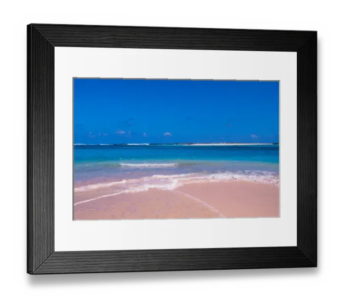 Framed Print : Pink sand beach at Conch Bay, Cat Island, Bahamas Framed Print : Pink sand beach at Conch Bay, Cat Island, Bahamas
