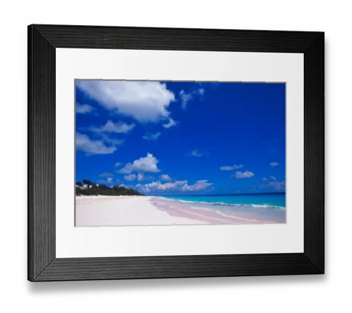 Framed Print : Pink Sand Beach, Harbour Island, Bahamas Framed Print : Pink Sand Beach, Harbour Island, Bahamas
