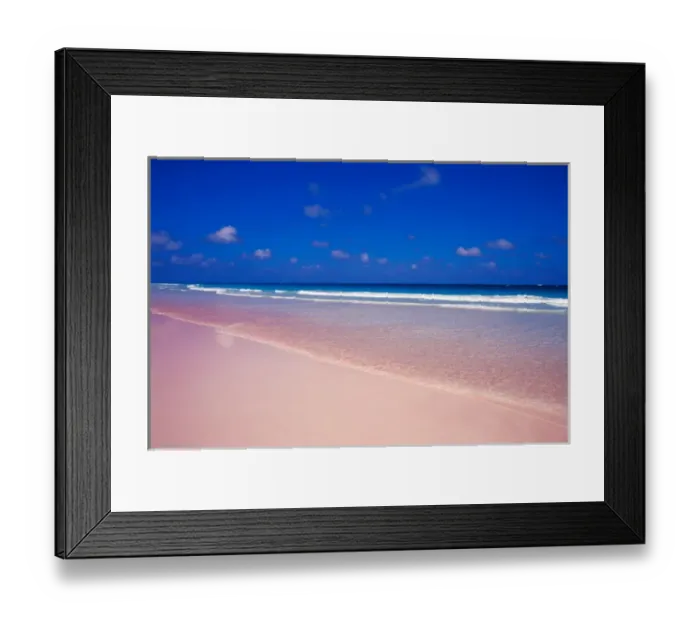 Framed Print : Pink Sand Beach, Harbour Island, Bahamas Framed Print : Pink Sand Beach, Harbour Island, Bahamas