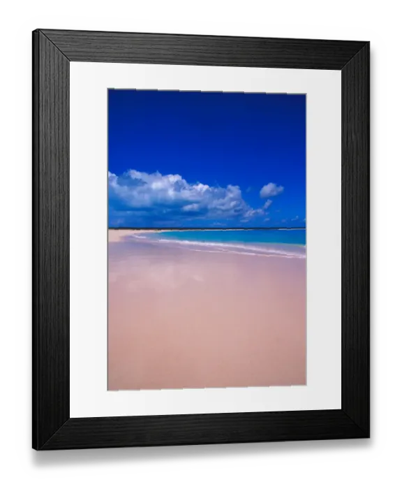 Framed Print : Pink Sand Beach, Harbour Island, Bahamas Framed Print : Pink Sand Beach, Harbour Island, Bahamas