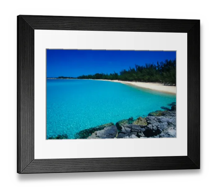 Framed Print : Pristine beach, Fernandez Bay, Cat Island, Bahamas Framed Print : Pristine beach, Fernandez Bay, Cat Island, Bahamas