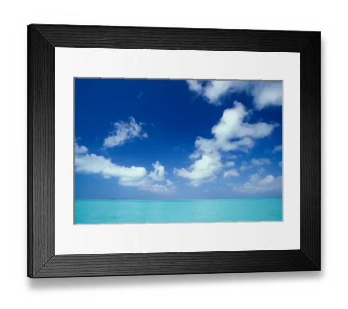Framed Print : Bahamas, Caribbean and clouds