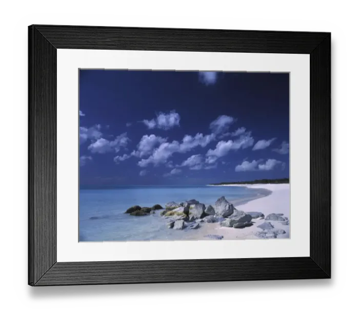 Framed Print : Caribbean, Bahamas Pristine beach Framed Print : Caribbean, Bahamas Pristine beach