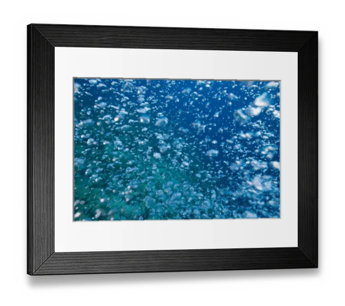 Framed Print : Bahamas, New Providence Island, Air bubbles from scuba divers swimming in Caribbean Sea Framed Print : Bahamas, New Providence Island, Air bubbles from scuba divers swimming in Caribbean Sea