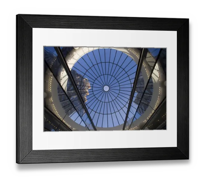 Framed Print : Bahamas, New Providence Island, Interior view of glass dome inside Wyndham Crystal Framed Print : Bahamas, New Providence Island, Interior view of glass dome inside Wyndham Crystal