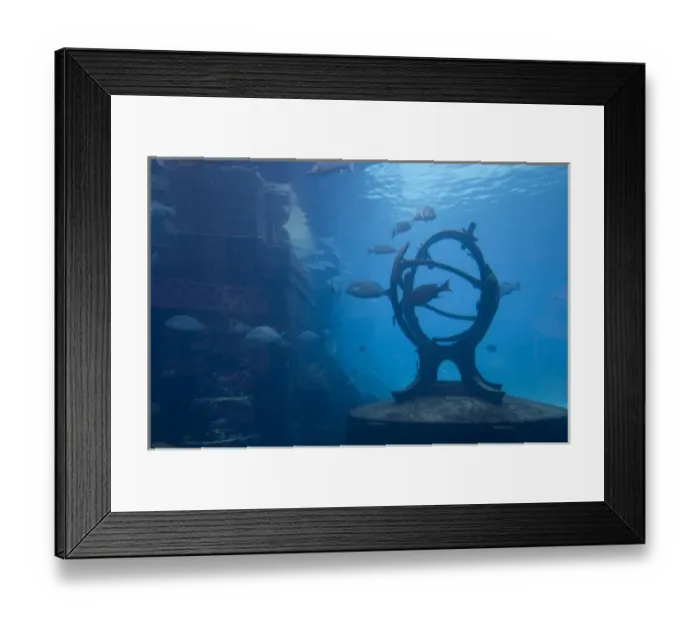 Framed Print : Bahamas, Paradise Island, Nassau, Aquarium inside Atlantis Resort
