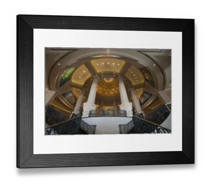 Framed Print : Bahamas, Paradise Island, Nassau, Interior view of lobby inside Atlantis Resort Framed Print : Bahamas, Paradise Island, Nassau, Interior view of lobby inside Atlantis Resort