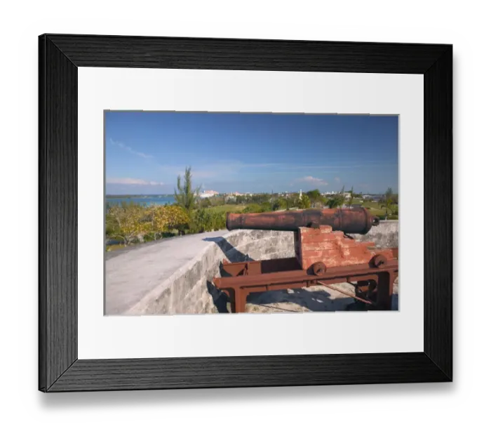 Framed Print : BAHAMAS-New Providence Island-Nassau: Fort Charlotte (b. 1790) & Clifford Park
