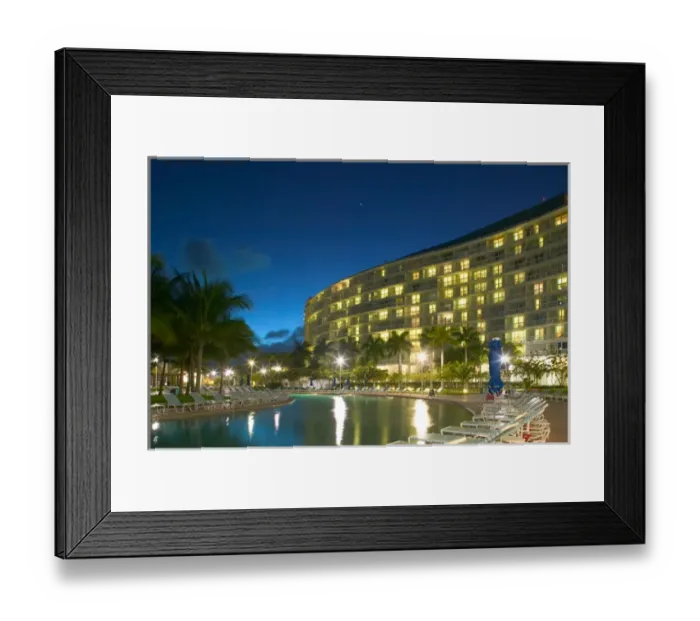 Framed Print : BAHAMAS-Grand Bahama Island-Lucaya: Our Lucaya Resort: Westin Hotel / Evening Framed Print : BAHAMAS-Grand Bahama Island-Lucaya: Our Lucaya Resort: Westin Hotel / Evening