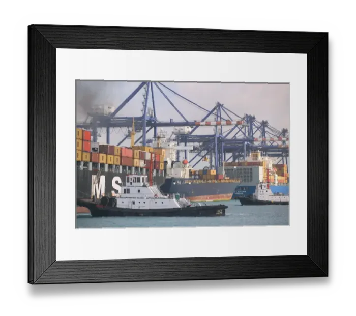 Framed Print : BAHAMAS-Grand Bahama Island-Freeport: Port of Freeport: Container Cargo Ship Framed Print : BAHAMAS-Grand Bahama Island-Freeport: Port of Freeport: Container Cargo Ship