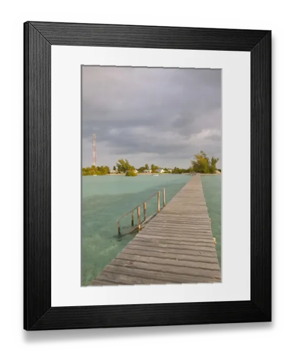 Framed Print : BAHAMAS- Abacos-Great Abaco Island-Cherokee Sound: Town View from Water Framed Print : BAHAMAS- Abacos-Great Abaco Island-Cherokee Sound: Town View from Water