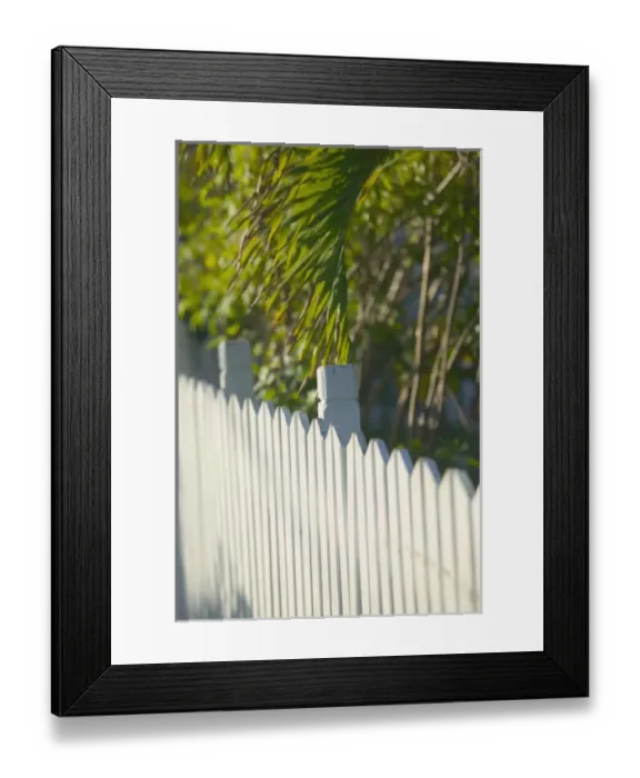 Framed Print : BAHAMAS- Abacos- Loyalist Cays -Elbow Cay-Hope Town: Fence Detail Framed Print : BAHAMAS- Abacos- Loyalist Cays -Elbow Cay-Hope Town: Fence Detail