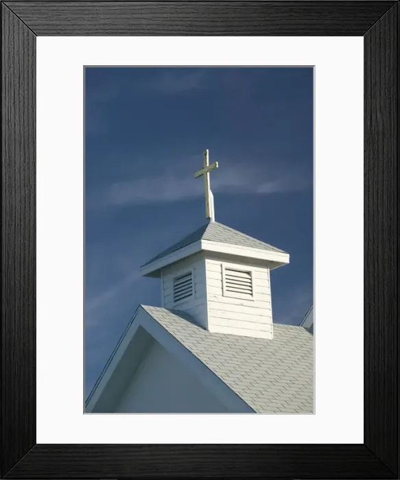 Framed Print : BAHAMAS- Abacos- Loyalist Cays -Elbow Cay-Hope Town: St. James Methodist