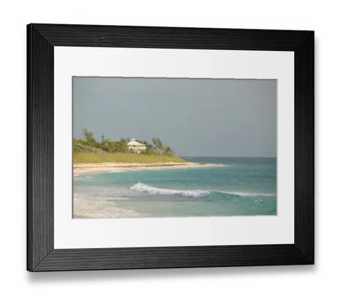 Framed Print : BAHAMAS- Abacos- Loyalist Cays -Elbow Cay-Hope Town: Beach House & Hope