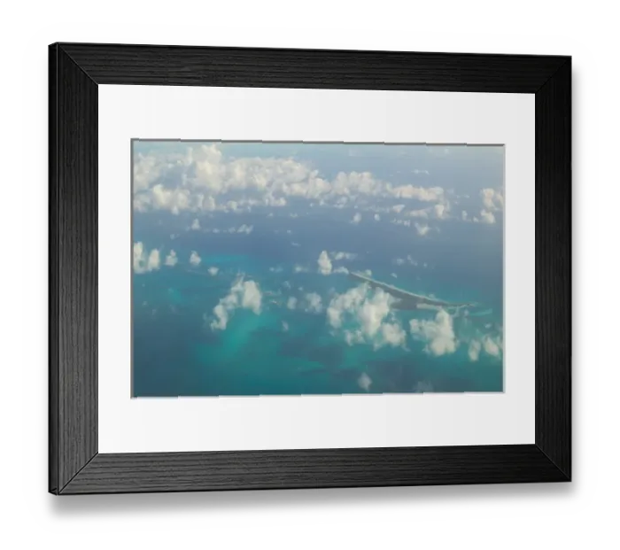 Framed Print : BAHAMAS- Aerial View of the Crooked Islands Framed Print : BAHAMAS- Aerial View of the Crooked Islands
