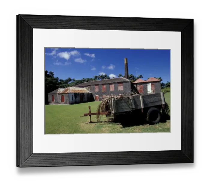 Framed Print : Caribbean, Barbados, St. Peter Parish St. Nicholas Abbey Sugar Mill