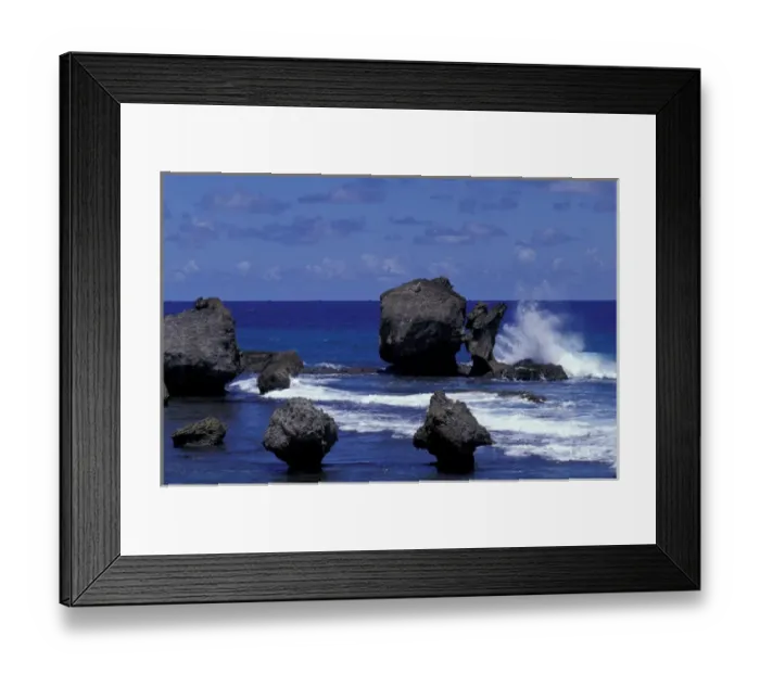 Framed Print : CARIBBEAN, Barbados Coastal Scene Framed Print : CARIBBEAN, Barbados Coastal Scene