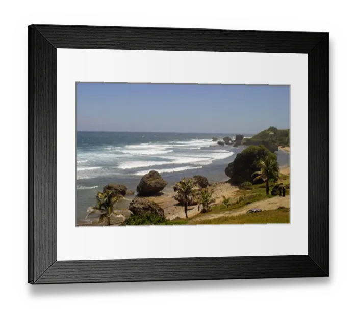 Framed Print : Bathsheba Beach on the east coast of Barbados in the Caribbean Framed Print : Bathsheba Beach on the east coast of Barbados in the Caribbean
