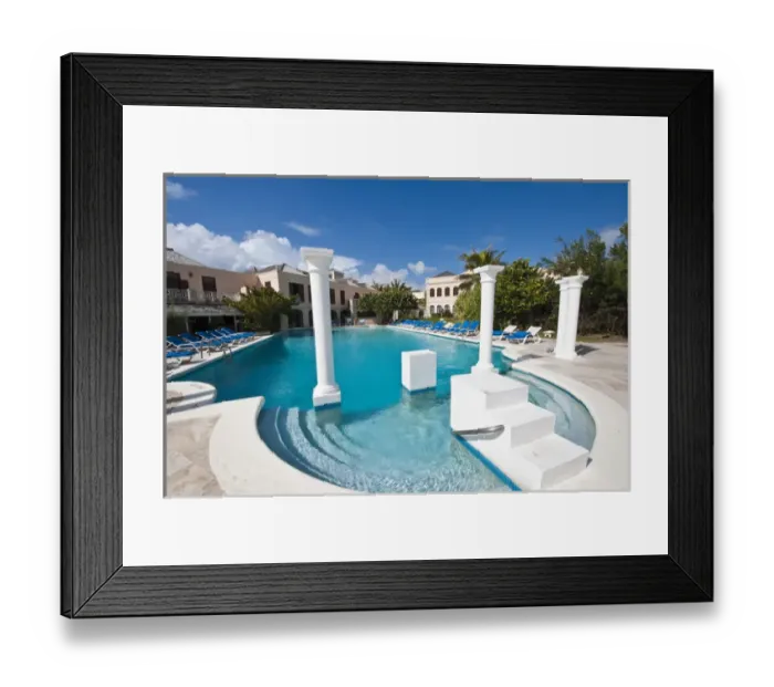 Framed Print : Crane Beach Resort Barbados, Caribbean