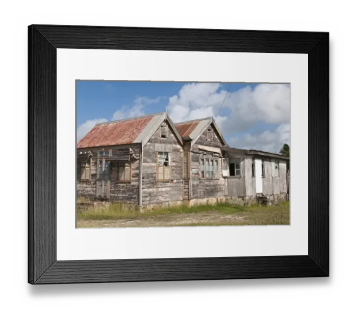 Framed Print : A chattel house Barbados, Caribbean Framed Print : A chattel house Barbados, Caribbean