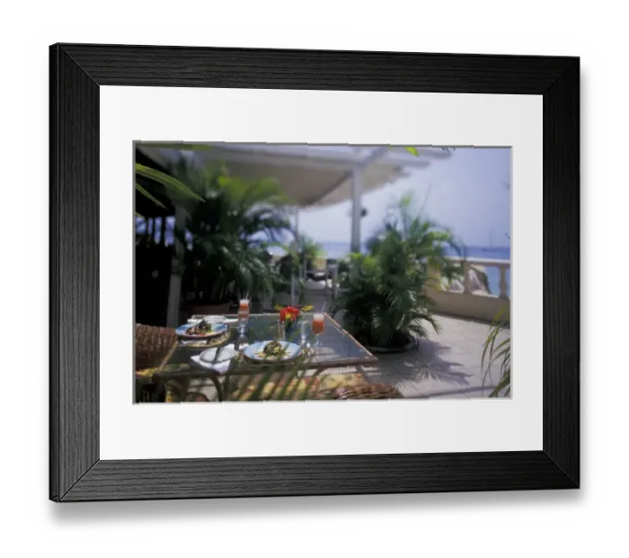 Framed Print : Caribbean, Barbados, St. Thomas. Signature dishes at the Coral Reef Club Framed Print : Caribbean, Barbados, St. Thomas. Signature dishes at the Coral Reef Club