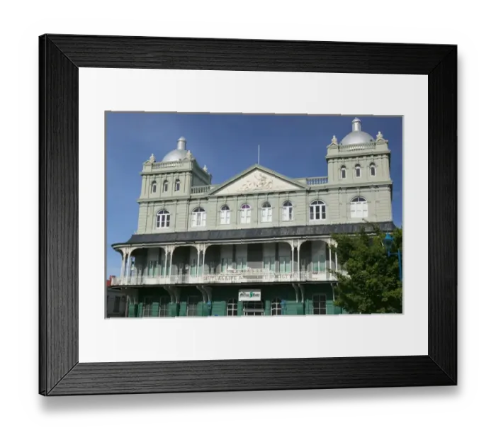 Framed Print : BARBADOS, Bridgetown, Mutual Life Assurance Society, Downtown Colonial Buildings Framed Print : BARBADOS, Bridgetown, Mutual Life Assurance Society, Downtown Colonial Buildings