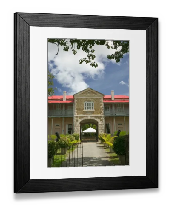 Framed Print : BARBADOS, Bridgetown, Barbados Museum Exterior (b. 19th C. )