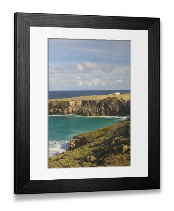Framed Print : BARBADOS, East Coast-East Point, Coastal View of Deebles Point