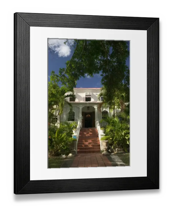 Framed Print : BARBADOS, East Coast-Sunbury, Sunbury Plantation House, Museum (b. 1670)