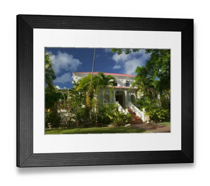 Framed Print : BARBADOS, East Coast-Sunbury, Sunbury Plantation House, Museum (b. 1670) Framed Print : BARBADOS, East Coast-Sunbury, Sunbury Plantation House, Museum (b. 1670)