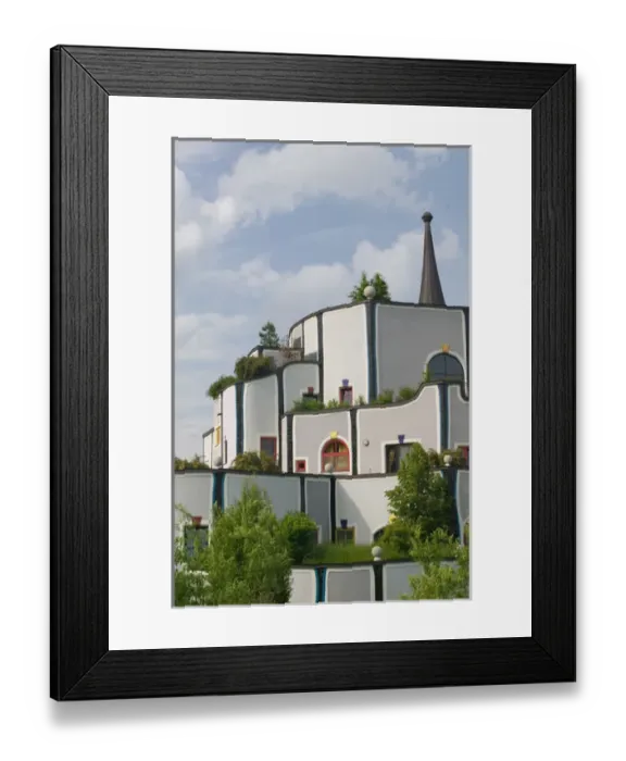 Framed Print : AUSTRIA-STYRIA (Stiermark)- BAD BLUMAU: Rogner-Bad Blumau Hotel (b. 1997) designed Framed Print : AUSTRIA-STYRIA (Stiermark)- BAD BLUMAU: Rogner-Bad Blumau Hotel (b. 1997) designed