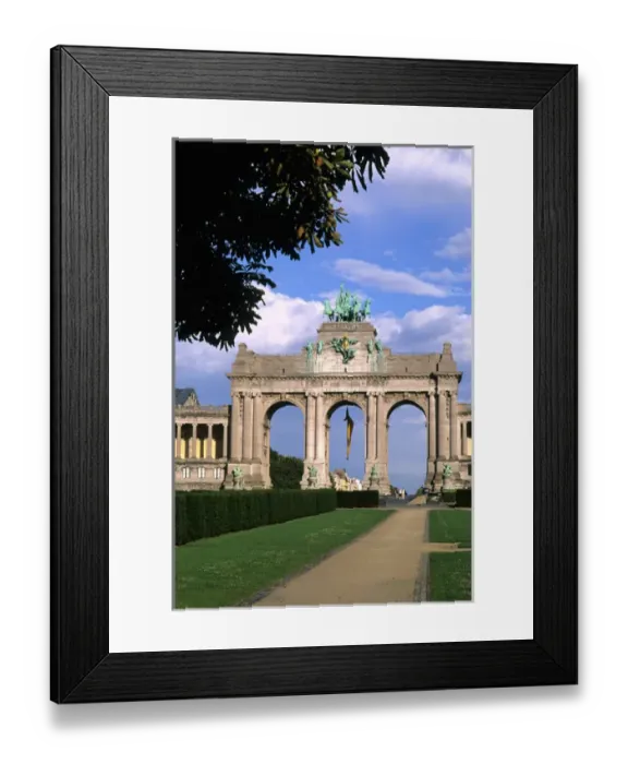 Framed Print : Belgium Brussels Arch of Cinquatenaire colorful monument in Belgium Framed Print : Belgium Brussels Arch of Cinquatenaire colorful monument in Belgium