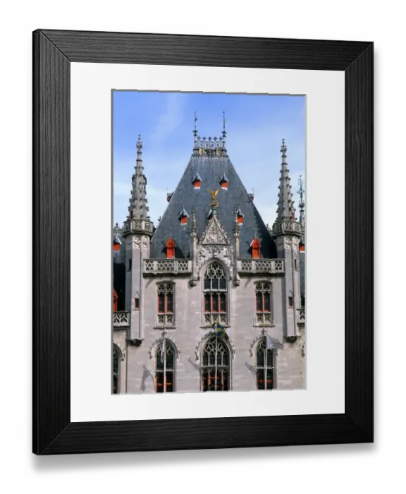 Framed Print : Belgium House of Governor or Provence House in Marketplace in beautiful downtown Framed Print : Belgium House of Governor or Provence House in Marketplace in beautiful downtown