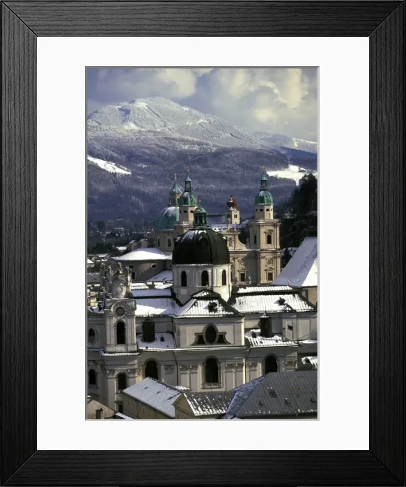 Framed Print : Europe, Austria, Salzburg. City view