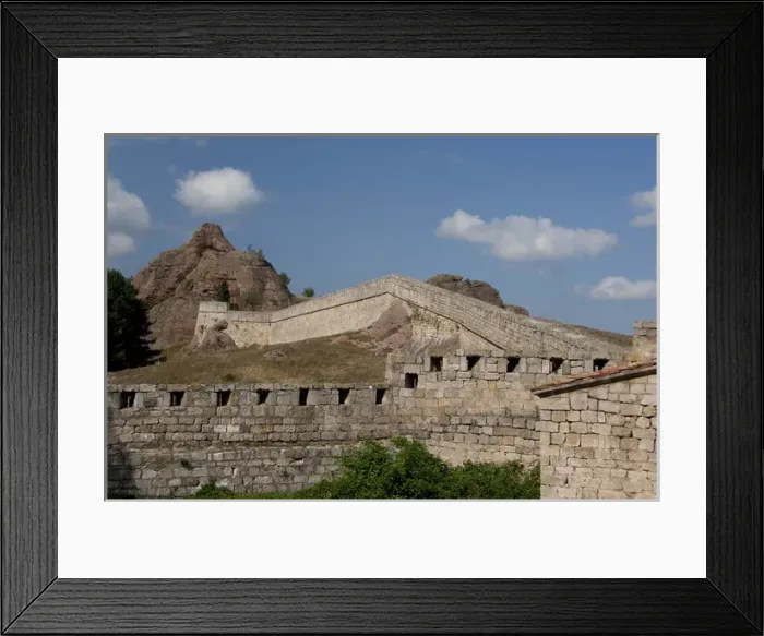 Framed Print : Bulgaria, Belogradshick. The Rocks of Belogradshick & Belogradshick Fortress walls