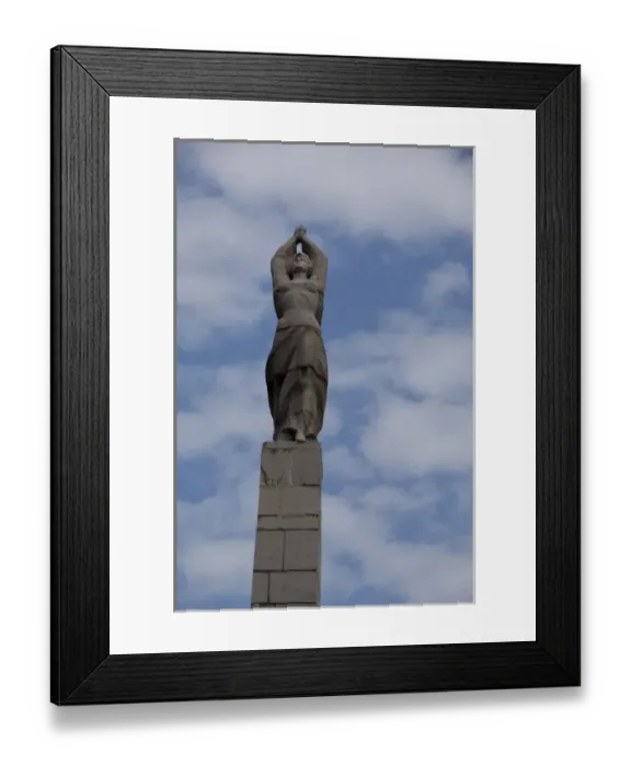 Framed Print : Bulgaria, Port city of Vidin along the Danube River. Communist monument Framed Print : Bulgaria, Port city of Vidin along the Danube River. Communist monument