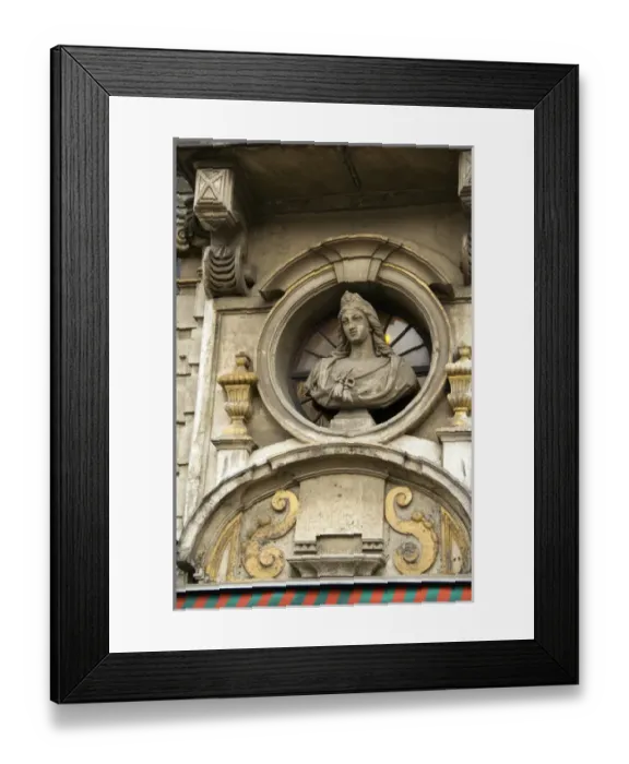 Framed Print : Belgium, Brussels. Historic Market Square aka Grand Place. The Guild Houses, detail Framed Print : Belgium, Brussels. Historic Market Square aka Grand Place. The Guild Houses, detail