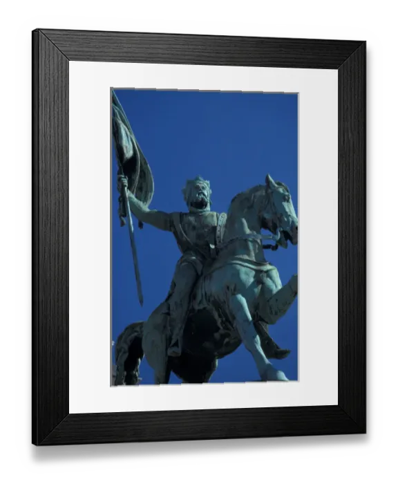 Framed Print : EUROPE, Belgium, Brussels Crusader King Godfrey of Bouillon