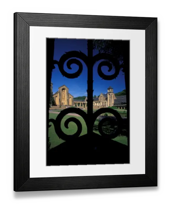 Framed Print : EUROPE, Belgium, Ardennes Orval Cistercian Monstary with gate Framed Print : EUROPE, Belgium, Ardennes Orval Cistercian Monstary with gate