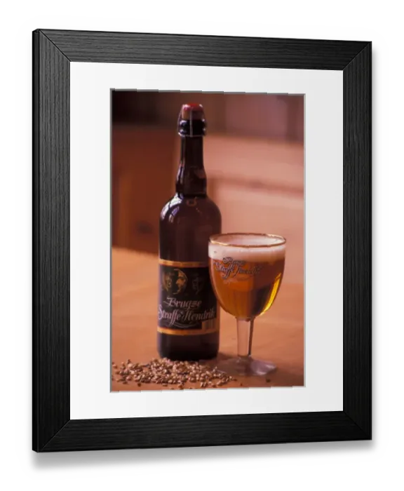 Framed Print : EUROPE, Belgium, Bruges Local micro brew Framed Print : EUROPE, Belgium, Bruges Local micro brew