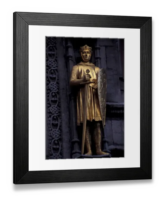 Framed Print : EUROPE, Belgium, Bruges Gilded Knight Framed Print : EUROPE, Belgium, Bruges Gilded Knight