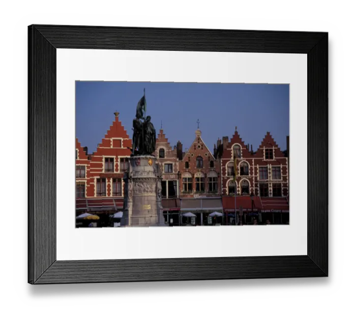 Framed Print : EUROPE, Belgium, Bruges Market Square Framed Print : EUROPE, Belgium, Bruges Market Square