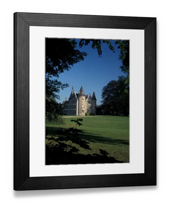 Framed Print : EUROPE, Belgium, Ardennes d Hassonville Castle-Hotel