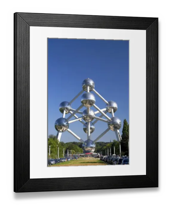 Framed Print : The Atomium monument at Brussels, Belgium
