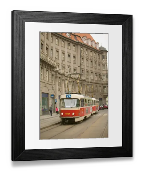 Framed Print : tram, Czech Republic, prague Framed Print : tram, Czech Republic, prague