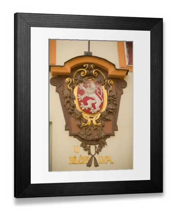 Framed Print : code of arms, Czech Republic, prague