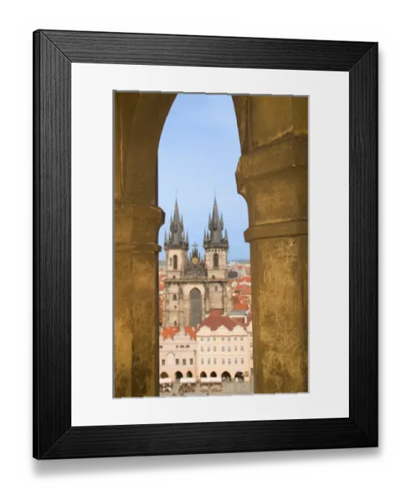 Framed Print : Mother of God in front of Tyn, Czech Republic, prague
